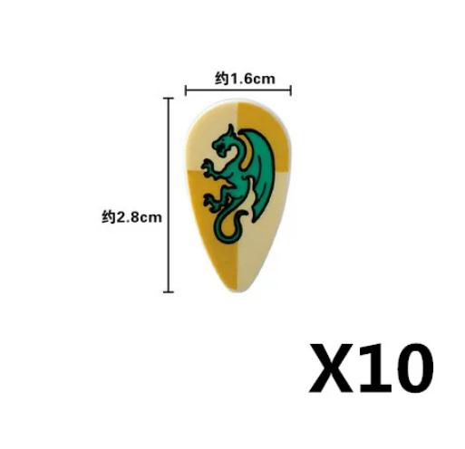 MOC Medieval Military Figures Weapons Building Blocks Knight Soldiers Shield Vest Armor Sword Ax Spear Bricks Toys Children