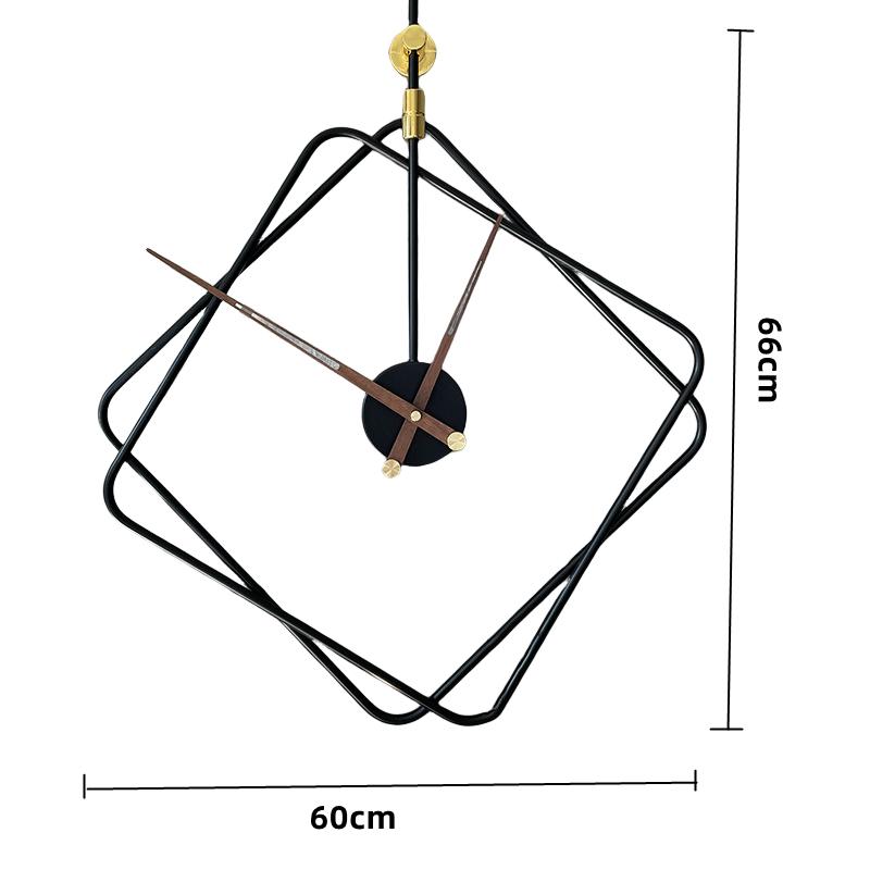 Nordic Iron Art Wall Clocks Modern Kitchen Living Room Dining Room Home Decoration Hanging Watch Simple Silent Black Wall Clocks