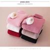 Children's Slim Fit Knit Sweater with High Neck and Velvet Lining for Autumn and Winter.