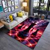 Fiery Chess Battle Design Suitable As a Non-slip Mat for the Living Room or Bedroom Sofa