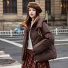 Winter new women's short hooded cotton-padded clothing fashion cotton-padded jacket thickened warm cotton-padded clothing bread jacket