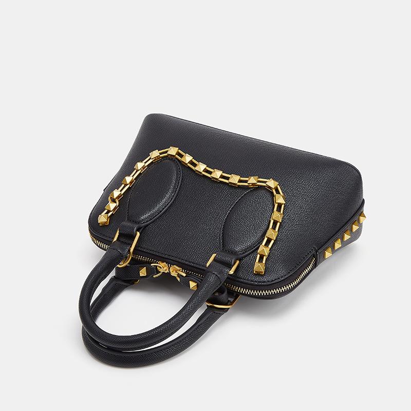 Handtasche im europäischen und amerikanischen Stil mit Muschelkette, exklusive, modische Schulter- und Umhängetasche für Damen