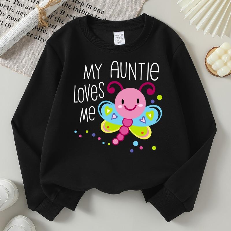 Kids Crewneck Long Sleeve Sweatshirt,Cute Animal Print 110