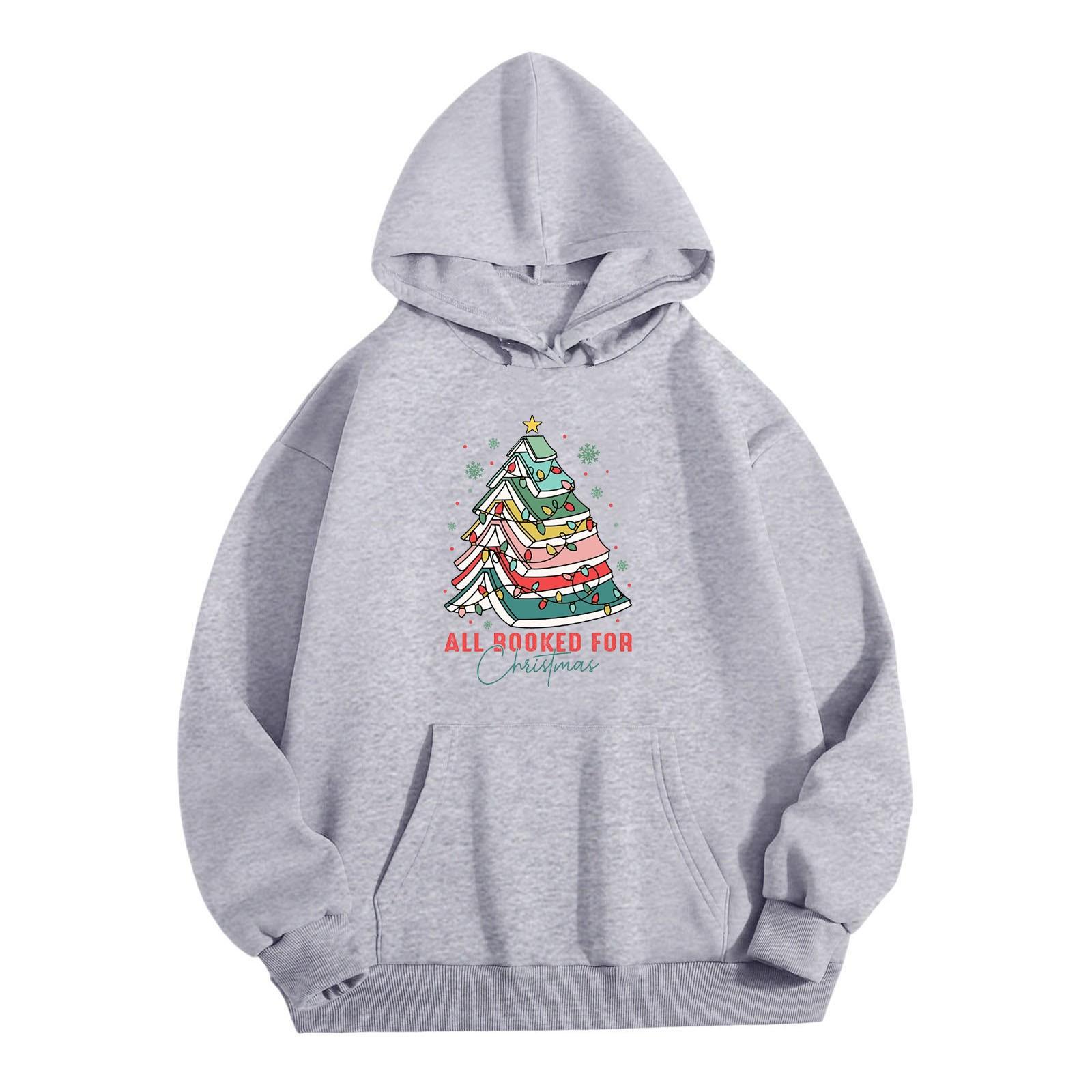 Женская однотонная толстовка с капюшоном и длинным рукавом с принтом M белый — фото 7