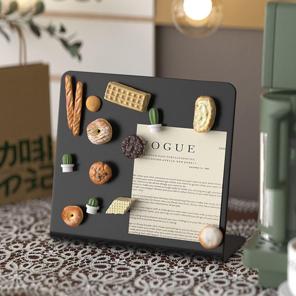 DIY Design Desktop Message Board Metal Storage Display Board Magnetic Blackboard Message Display