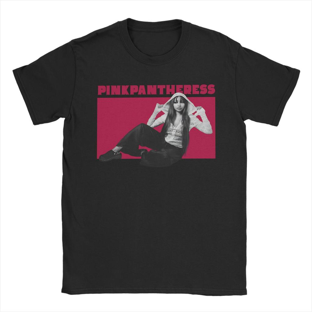 Koszulka Różowa Pantera dla Mężczyzn Niesamowite Bawełniane T-shirty Okrągły Dekolt Krótki Rękaw Koszulki Ubrania na Prezent Urodzinowy