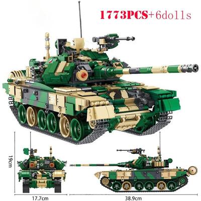 Military World War Russian T90 Main Battle Tank Building Blocks WW2 Weapons Matilda II Infantry Tanks Bricks Kids Toys Gifts