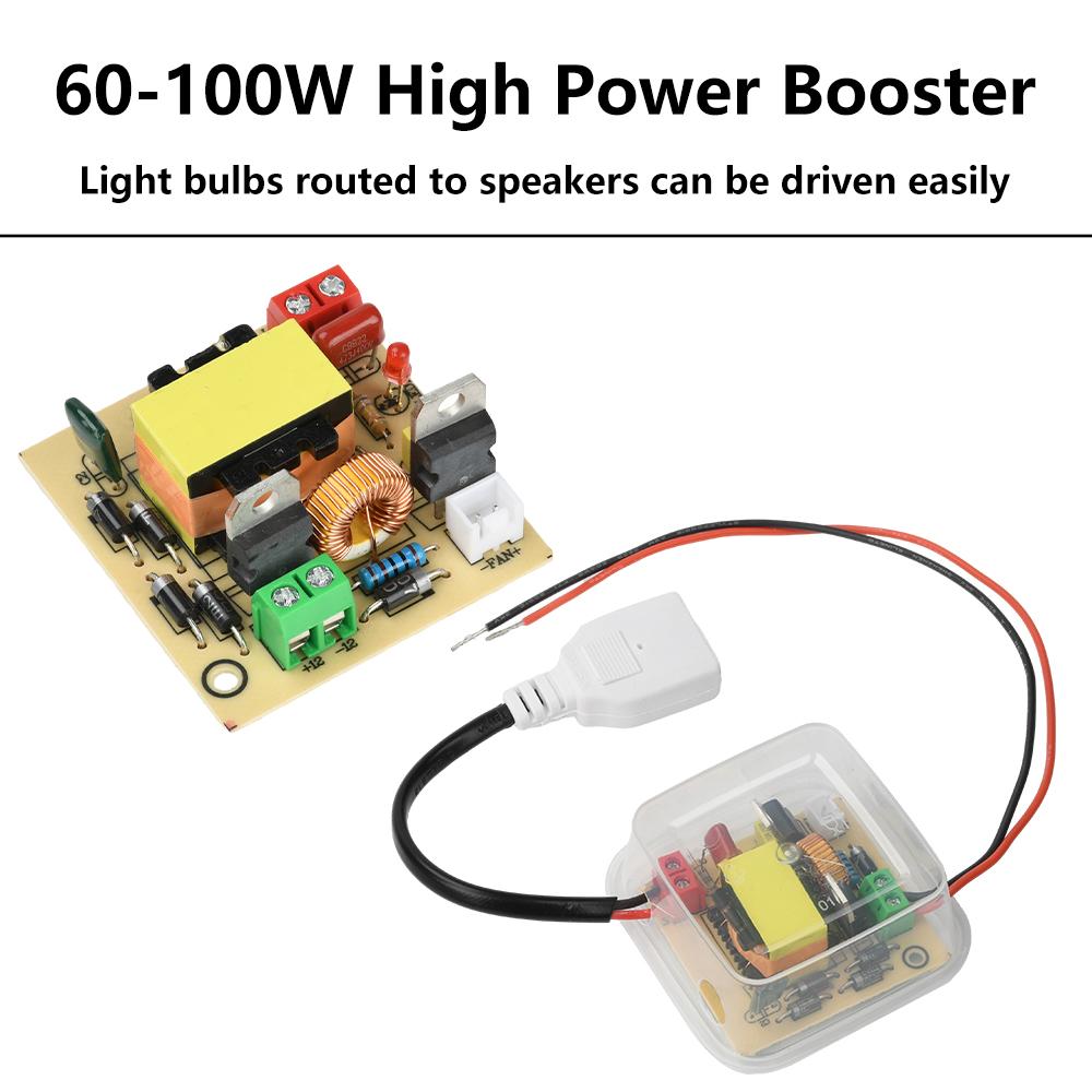 DC 12-16.8V to 220V Boost Inverter Module High-Power 100W Boost Module Outdoor Universal Solar Panel Inverter