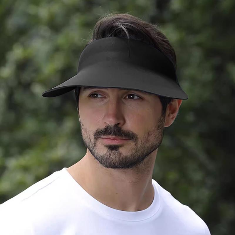 Unisex Couples Sun Visor Cap, Spring Summer UV Protection Breathable Hat, Adjustable Elastic Band for Outdoor Work & Daily Wear