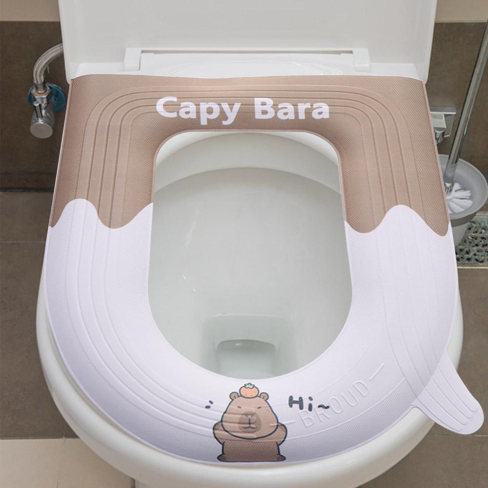 With Handle EVA Toilet Seat Cover Reusable Closestool Mat Cartoon Toilet Seat Cushion  Household