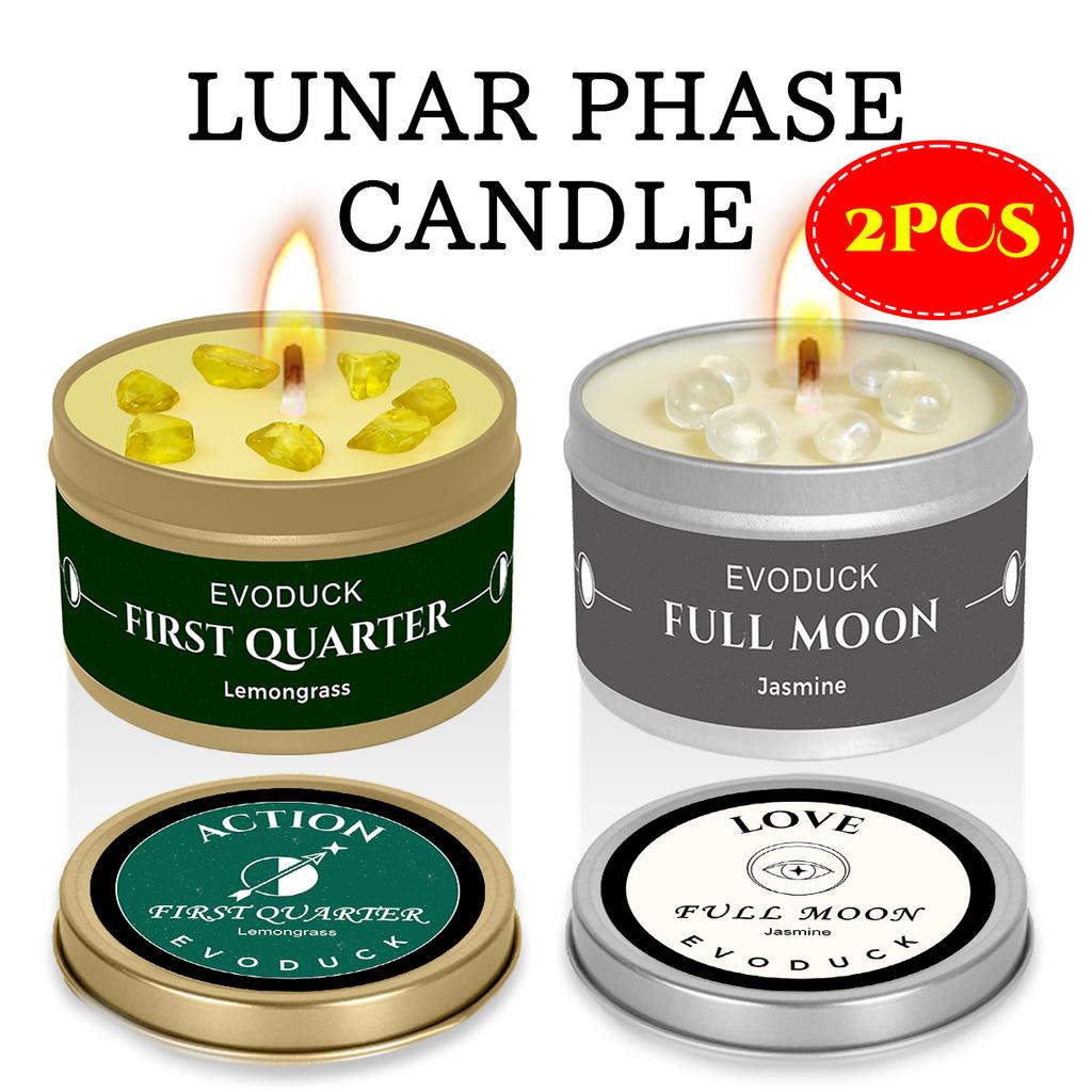 1pc EVODUCK new moon Scented Candles 3oz Law of Attraction Manifestation Energy Boosting White Sage Christmas Scented Candle