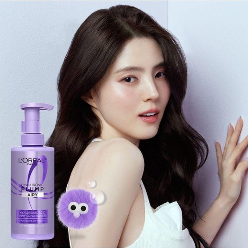 LOREAL PARiS Hyaluronic Acid Conditioning Hair Pack 440ml X 2 Shampoo Mini 100ml (random)