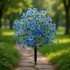 Realistic Flower Stake 22Inch High Artificial Plant Outdoor Plastic Flower For Garden Patio Front Porch Yard Landscaping