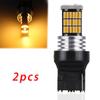 2x W21W T20 LED Amber Canbus 7440 Turn Signal Light WY21W Bulb Taillight 45SMD Car Led DRL Daytime Running Light