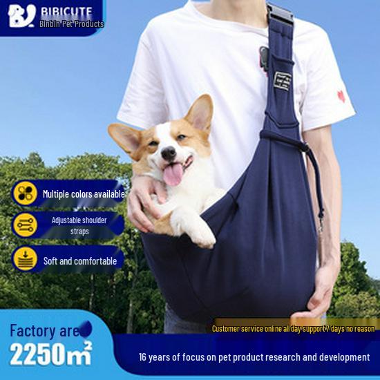 Summer Breathable Crossbody Pet Travel Bag for Cats and Medium Dogs