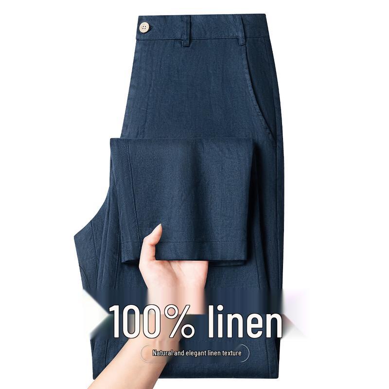 Caesar Men s 100% Linen Casual Pants S