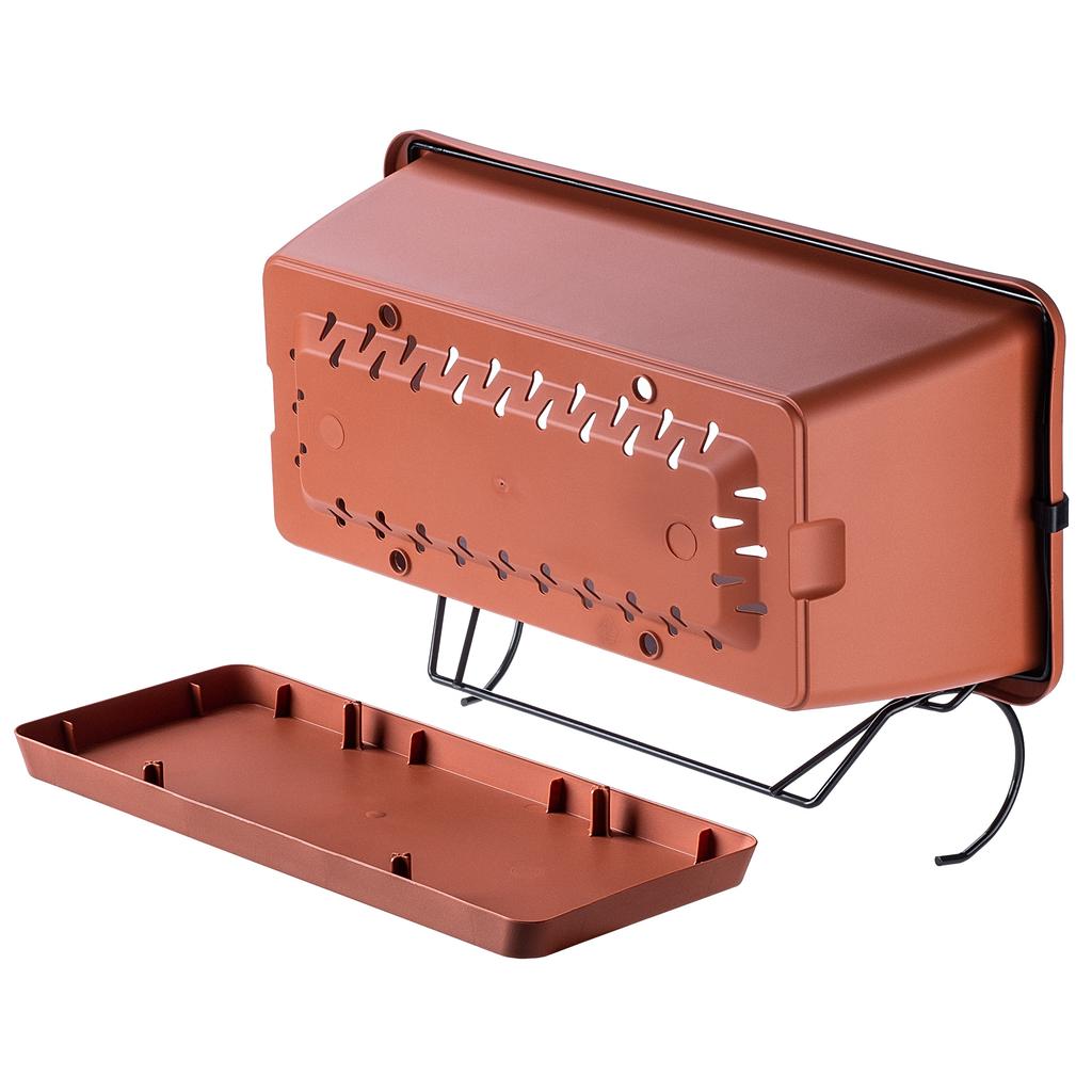 KADAX Balkonkasten Pflanzgefäß mit Halterungen