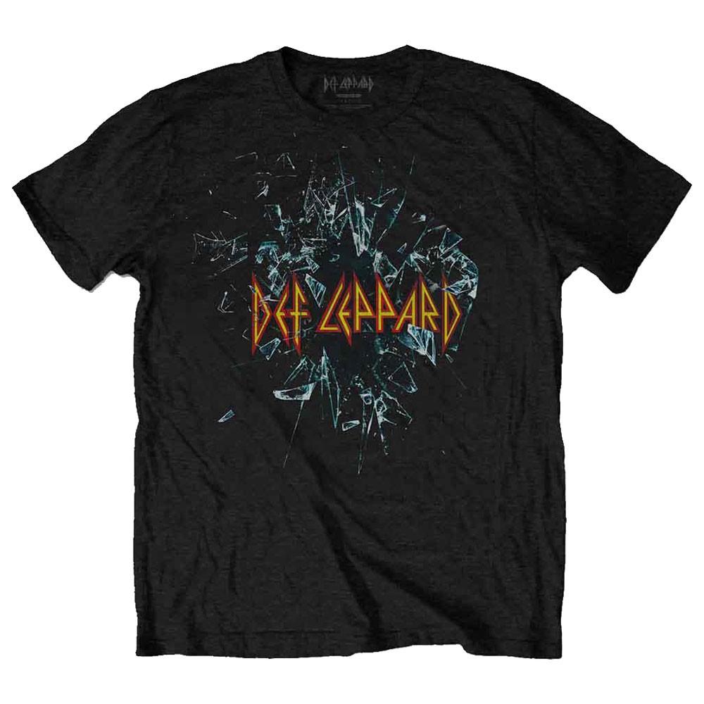 Def Leppard Shatter Band Logo T Shirt L