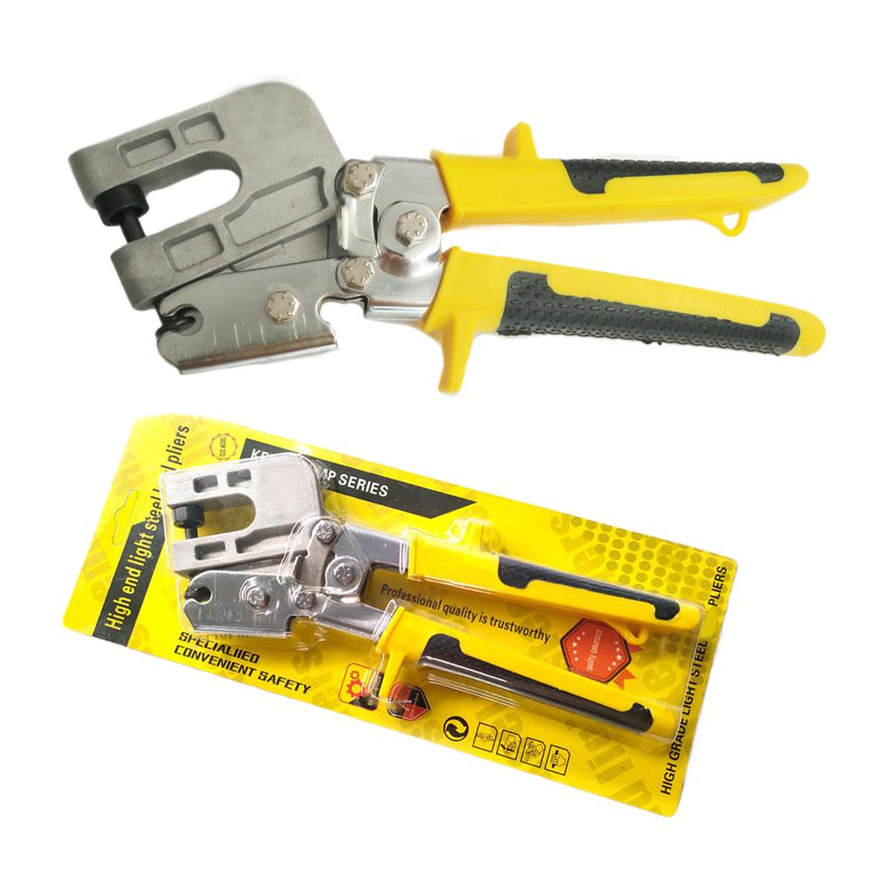 

Stud Crimper Pliers, Single Hand Stud Crimper Punch Lock Crimper Keel Forceps Fastening Tool for Plaster Keel Board Drywall Tool