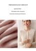 2025 Cashmere Women's Round Neck Cardigan - Pearl Flower Jacquard Design