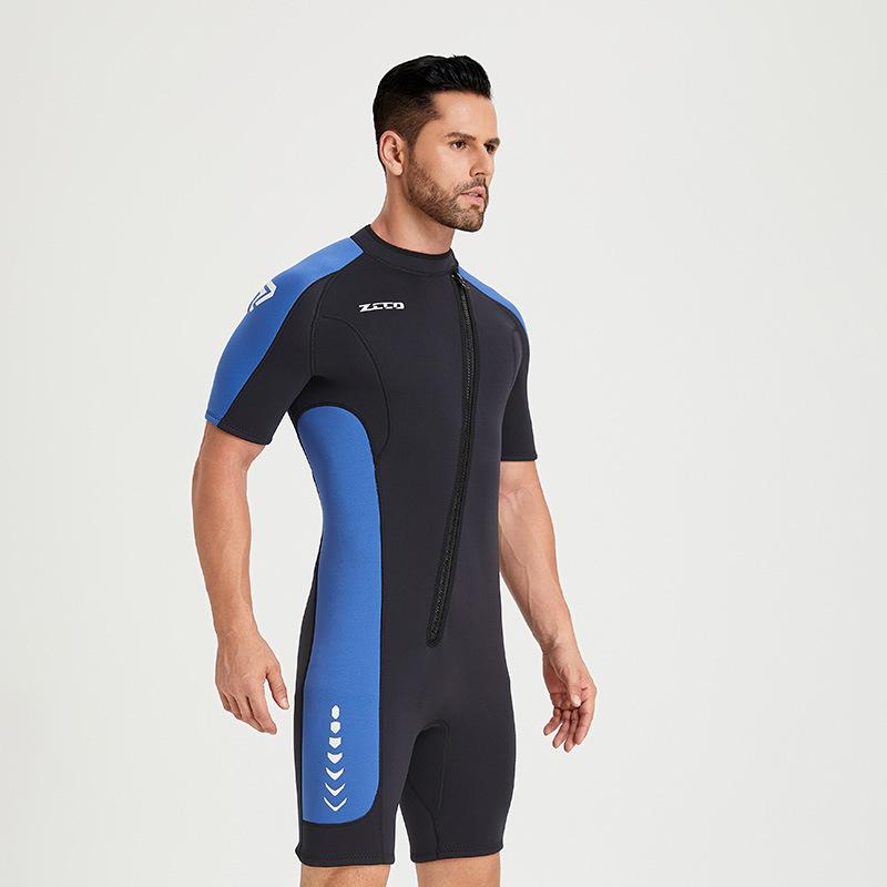 Muta da Subacquea da 3 mm per Uomo e Donna a Maniche Corte e Pantaloncini Muta da Subacquea Ispessita Calda e Anti-freddo Muta da Surf Muta Anti-medusa