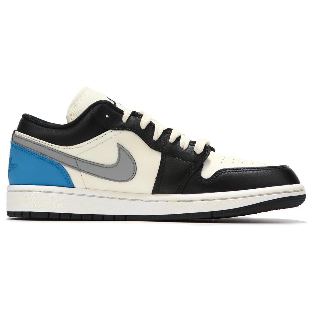Jordan Air Jordan 1 Low top Vintage Basketball Shoes Women's Black Blue DC0774-101(Team24-)