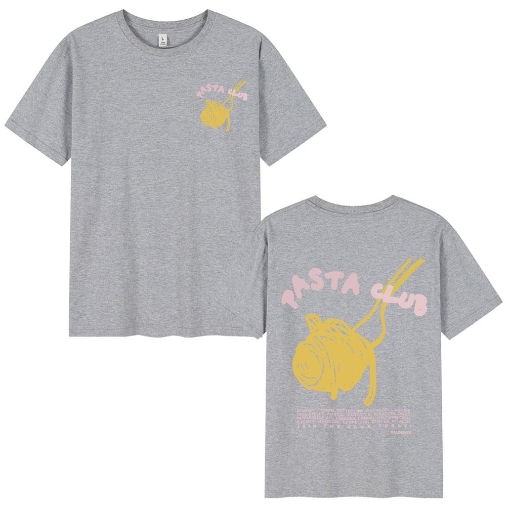 Pasta Club T-shirt Retro Delicious Foodie Design Fashion Print T Shirt Men's Women Oversized Summer Hip Hop Oversized T-shirts