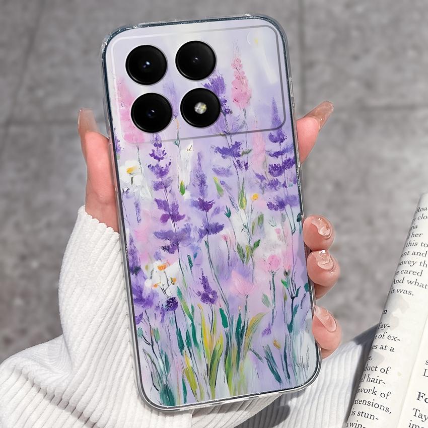 Case For Redmi K70e K60e K80 K70 K60 K50 K40 K30 K20 Pro K30i Cute Cartoon Piggy Pattern Phone Cover Transparent TPU Anti Fall Shell For Redmi Housing