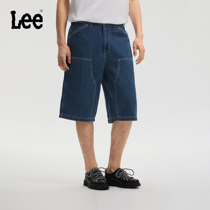 

Lee Men s Carpenter Patch Logo Denim Shorts 31