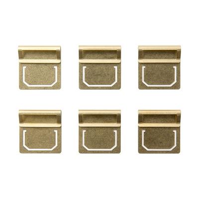 Traveler's Company Brass Index Clip 43210006 - Durable Travel Organizing Clips