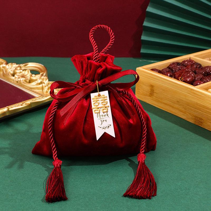 Elegant Wedding Candy Gift Handbag: High-End Handheld Sugar Box