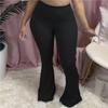 Herbst Damen Mode Sexy Lange Hosen Lässig Schlank Fitness Einfarbige Skinny Weit Ausgestellte Hosen