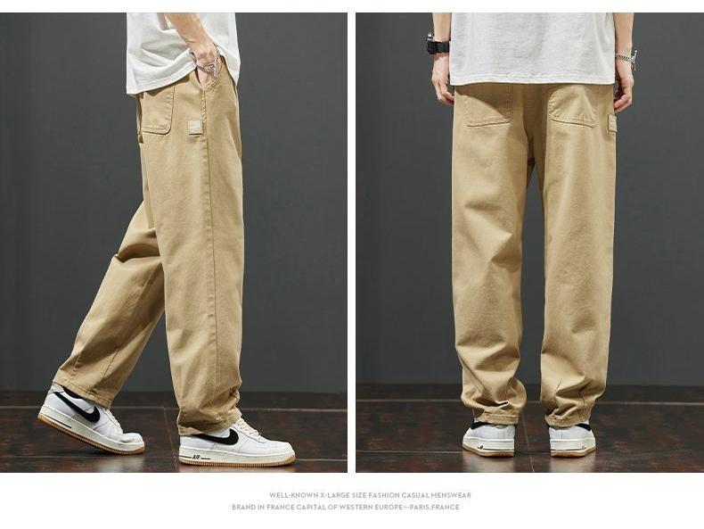Men's 2025 American Loose Straight-Leg Casual Work Pants for Spring and Autumn