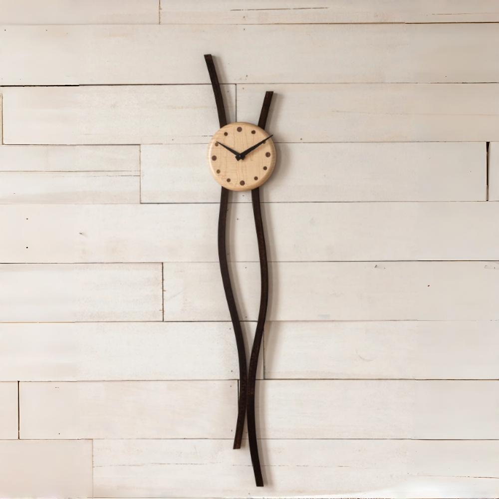 

Wall Clock Brief Quartz Clocks Swingable Pendulum Times Creative Silent Loudspeaker Mute Watches Hours