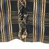 NARACAMICIE check Long sleeve Frill shirt Black x beige Women Used