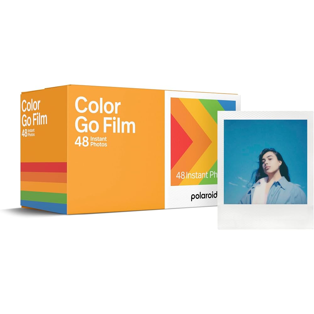 POLAROID Go Instant Film - 48-pack Color Film, White Frame (6212)