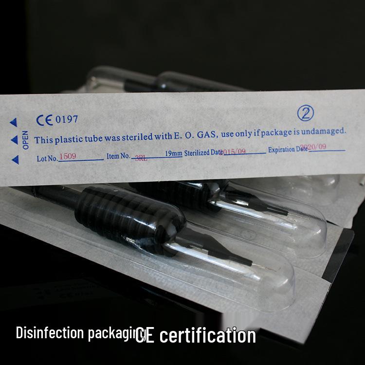 19mm Schwarzer Silikon-Tattoo-Griff mit Optionalen Nadelgrößen