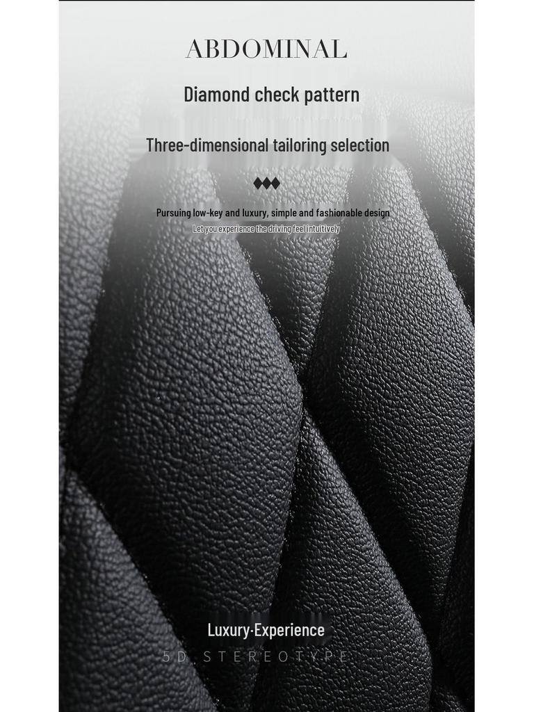 Full Wrap Leather Car Seat Cushion - Universal Fit for All Seasons