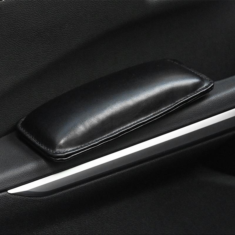 Universal Car Leg Cushion Pad Car Door Armrest Elbow Support Pad Leather Handrest Support Pillow Elbow Rest Pad Car Accessories
