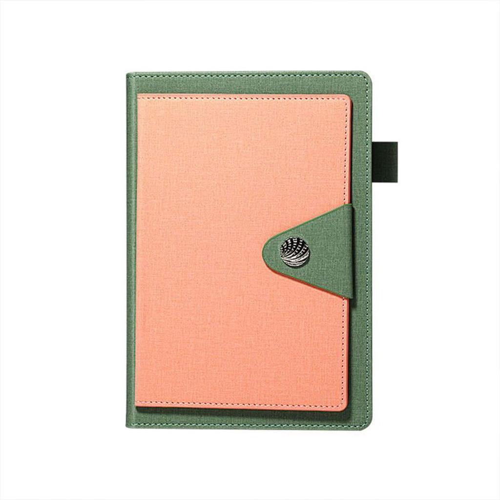 A5 thickened cloth business notebook, student subject notebook, work meeting record book, buckle diary, lined inner pages, 160 sheets, 320 pages