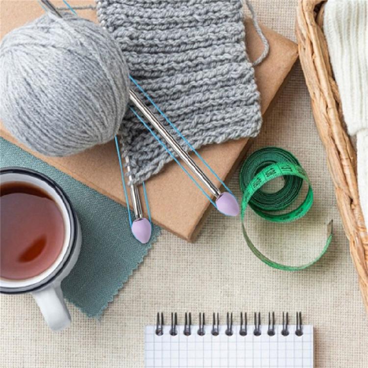 5Pcs Crochet Hook Point Stoppers Crochet Needle Tip Protectors Needle Tip Stoppers Knitting Needle Point Protectors