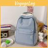 Nylon Large Capacity Backpack For Middle School Students With Letter Print Design For Daily Use