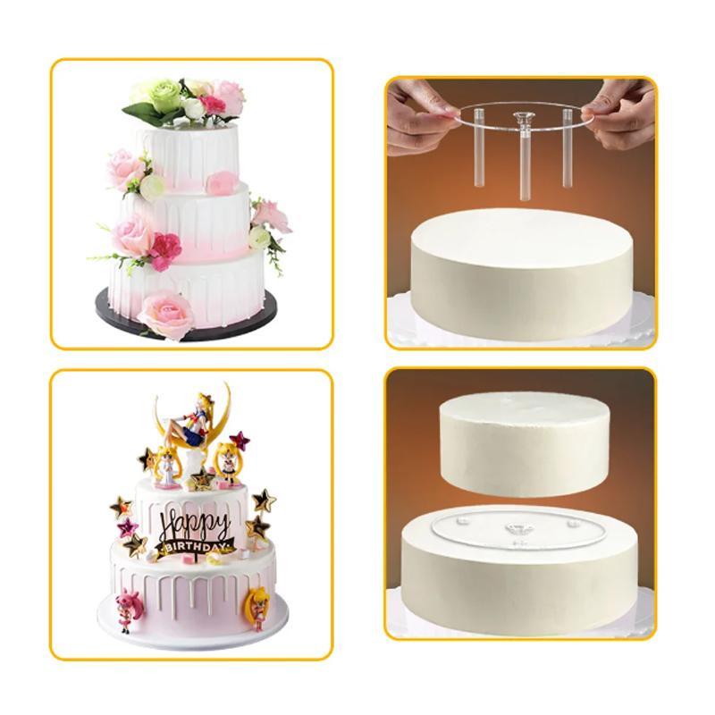 Cake Support Frame Multi-Layer Practical Stands Mold Round Dessert Support Spacer Piling Bracket Kitchen DIY Cake Decor Tool