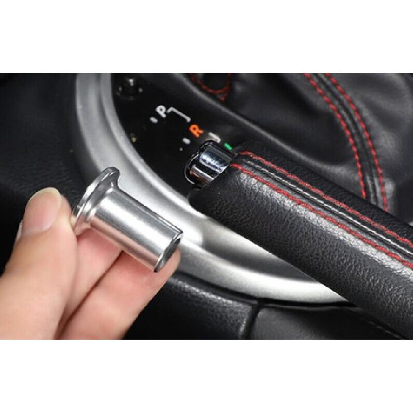 For Toyota 86 Subaru BRZ 2013-2022 Silver Aluminum Shifter Hand Brake Cover Trim