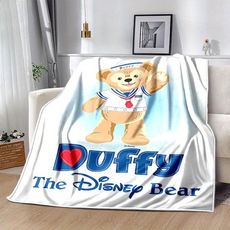 1pc, Disney Duffy Cozy Flannel Throw Blanket, Perfect Gift for Bedroom, Living Room, Travel, Camping, Car, Beach, Office Naps, Ideal Sofa Blanket, Out