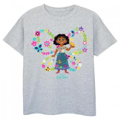 Camiseta feminina de algodão borboleta Encanto Mirabel