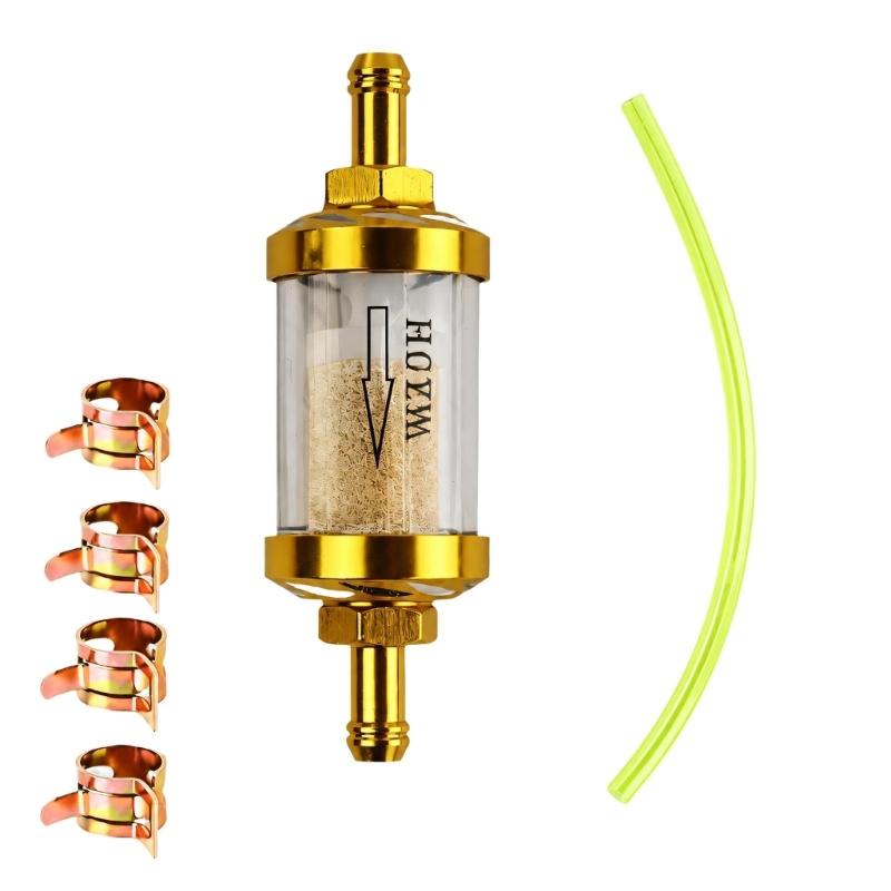 Filter and Hose Service Kit, 8mm Connection for Recreational Vehicles, Intended for Inline Gas Line Replacement and Maintenance Tasks