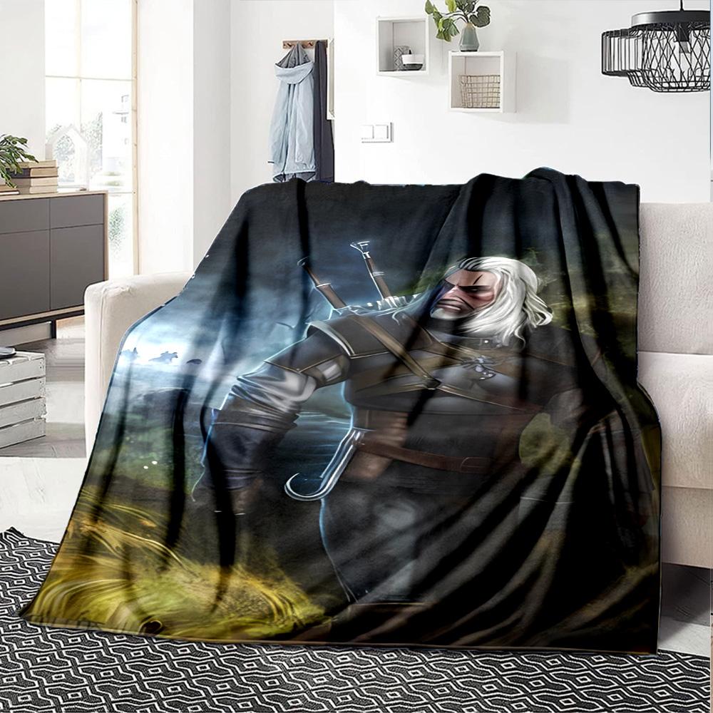1pc Blanket - The W-Witcher 3 Wild Hunt GAME Print Design,Lightweight Blanket for Sofa,Bed- Soft &Warm,Gift for All Seasons