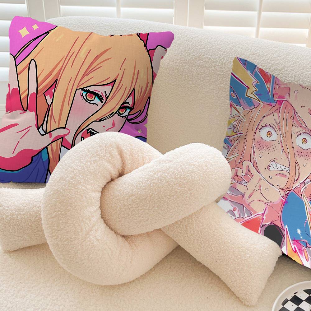 Power Comic Character Cushion Cover Pillowcase Upholstery Sofa Throw Pillow Home Decor Pillowcas