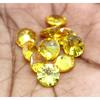 Certified Natural Cambodian 6 mm 250 Pcs Yellow Zircon Loose Gemstone Lot